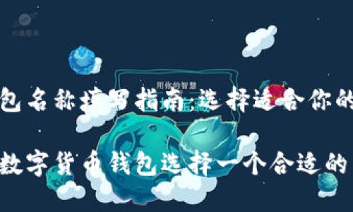 数字货币钱包名称填写指南：选择适合你的理想钱包名

如何为你的数字货币钱包选择一个合适的名称？